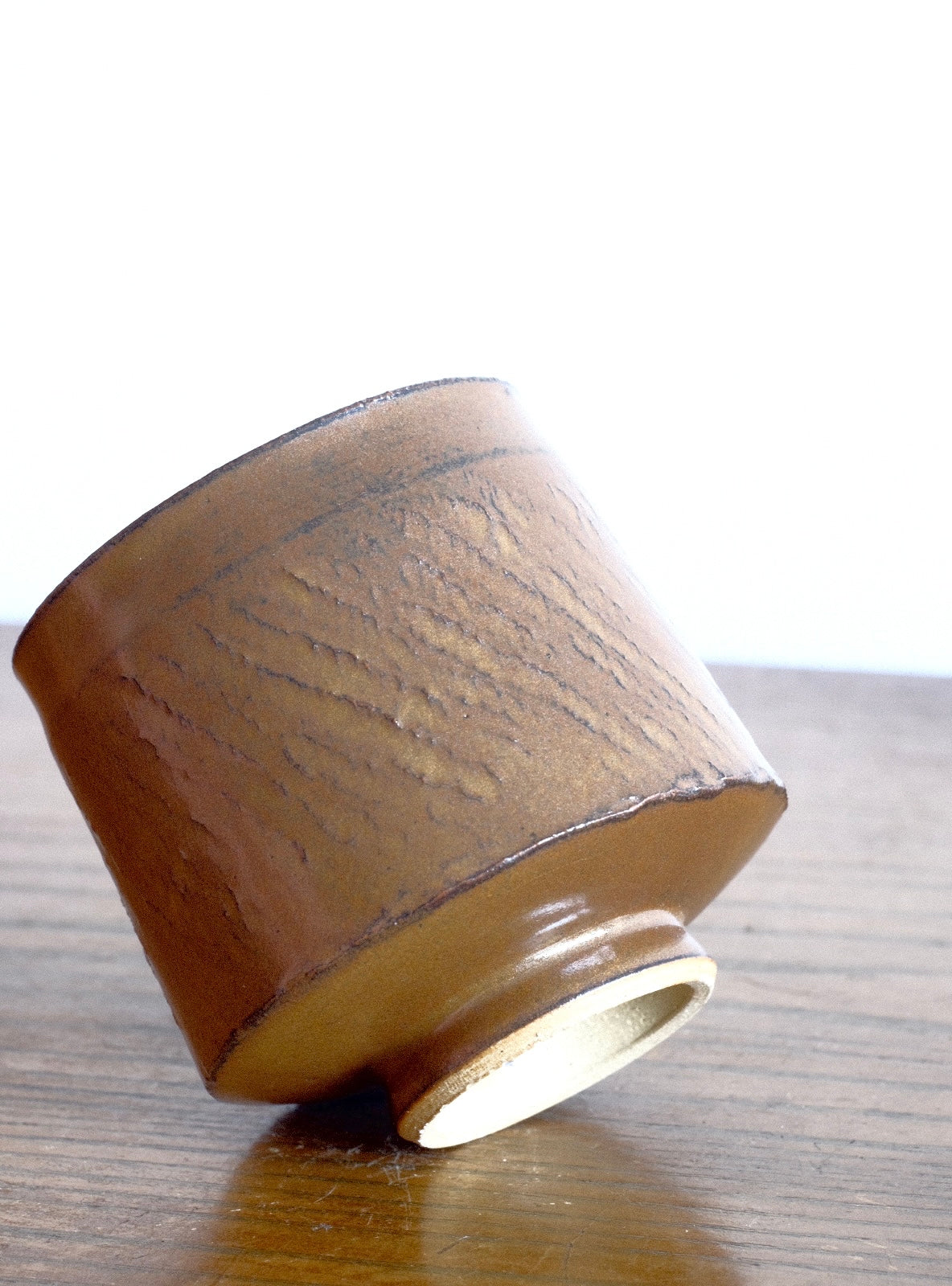 Kaki cord-marked cup