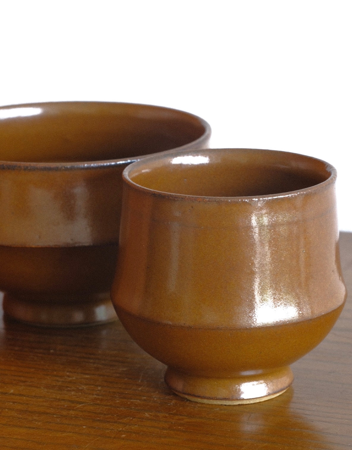 Kaki bowl and cup set