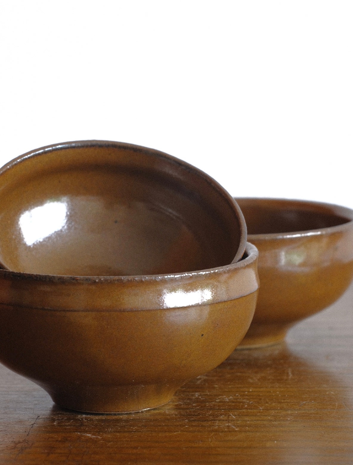 Kaki shallow bowl set