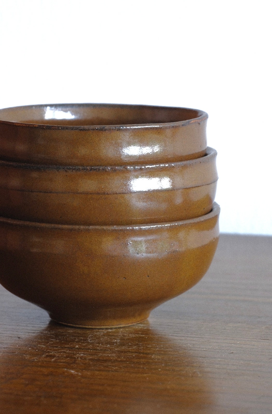 Kaki shallow bowl set