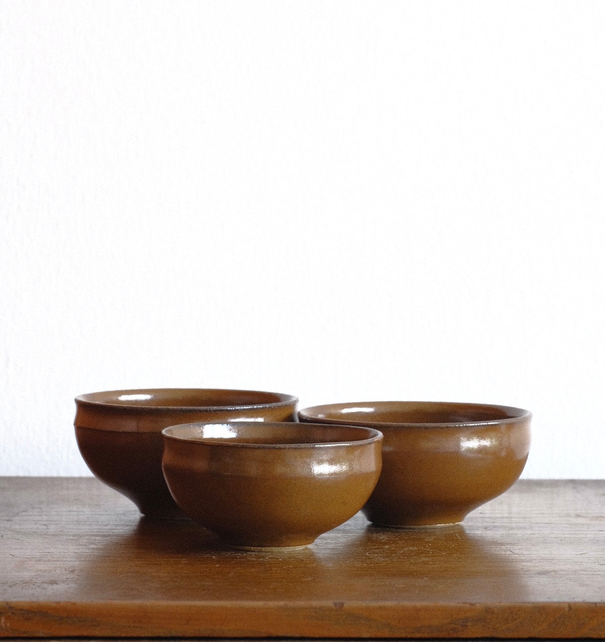 Kaki shallow bowl set